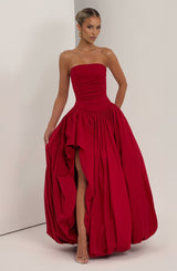 Fioreclo Jilena Maxi Dress in Red