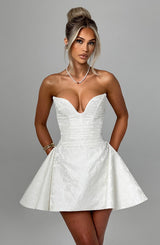 Fioreclo Joanie Playsuit in Ivory