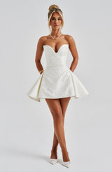 Fioreclo Joanie Playsuit in Ivory