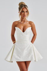 Fioreclo Joanie Playsuit in Ivory