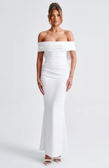 Fioreclo Joannah Maxi Dress in Ivory