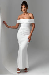 Fioreclo Joannah Maxi Dress in Ivory