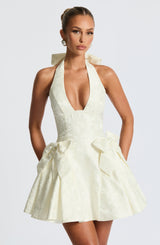 Fioreclo Jocelle Mini Dress in Ivory