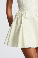 Fioreclo Jocelle Mini Dress in Ivory