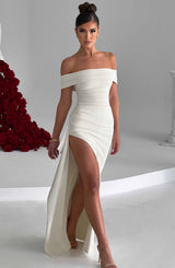 Fioreclo Jocelyn Maxi Dress in Ivory