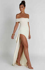 Fioreclo Jocelyn Maxi Dress in Ivory
