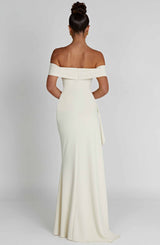 Fioreclo Jocelyn Maxi Dress in Ivory