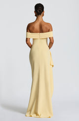 Fioreclo Jocelyn Maxi Dress in Lemon