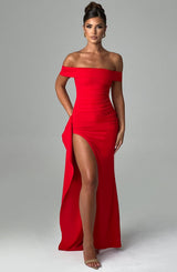 Fioreclo Jocelyn Maxi Dress in Red
