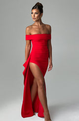 Fioreclo Jocelyn Maxi Dress in Red