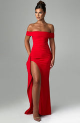Fioreclo Jocelyn Maxi Dress in Red