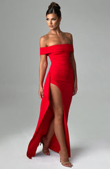 Fioreclo Jocelyn Maxi Dress in Red