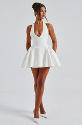 Fioreclo Joelle Playsuit in Ivory
