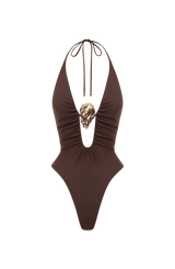 Fioreclo Jonelle Swimsuit in Plum Brown