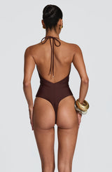 Fioreclo Jonelle Swimsuit in Plum Brown
