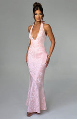 Fioreclo Josefina Maxi Dress in Blush
