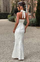 Fioreclo Josefina Maxi Dress in Ivory