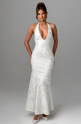 Fioreclo Josefina Maxi Dress in Ivory