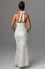 Fioreclo Josefina Maxi Dress in Ivory