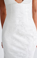 Fioreclo Josefina Maxi Dress in Ivory