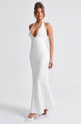 Fioreclo Josefina Maxi Dress in Ivory