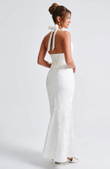 Fioreclo Josefina Maxi Dress in Ivory