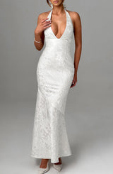 Fioreclo Josefina Maxi Dress in Ivory