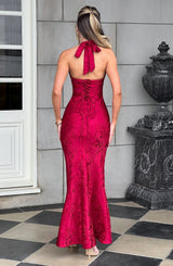 Fioreclo Josefina Maxi Dress in Red