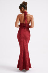 Fioreclo Josefina Maxi Dress in Red