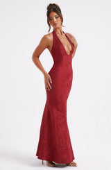 Fioreclo Josefina Maxi Dress in Red