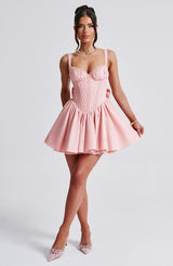 Fioreclo Josette Mini Dress in Blush