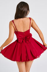 Fioreclo Josette Mini Dress in Red