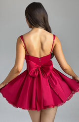 Fioreclo Josette Mini Dress in Red