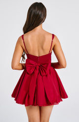 Fioreclo Josette Mini Dress in Red
