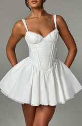 Fioreclo Josette Mini Dress in White