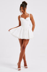 Fioreclo Josette Mini Dress in White