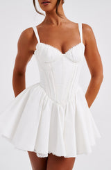Fioreclo Josette Mini Dress in White