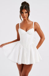 Fioreclo Josette Mini Dress in White