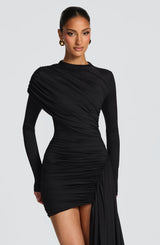 Fioreclo Jovina Mini Dress in Black