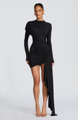 Fioreclo Jovina Mini Dress in Black