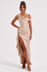 Fioreclo Julietta Maxi Dress in Champagne