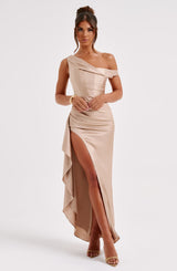 Fioreclo Julietta Maxi Dress in Champagne