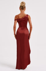 Fioreclo Julietta Maxi Dress in Rust