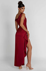 Fioreclo Julietta Maxi Dress in Wine