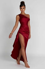 Fioreclo Julietta Maxi Dress in Wine