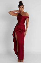 Fioreclo Julietta Maxi Dress in Wine