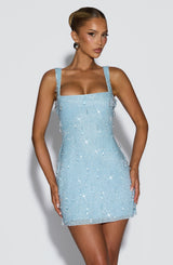 Fioreclo Julisse Mini Dress in Glacier Blue