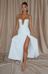 Fioreclo Junelle Maxi Dress in White