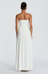 Fioreclo Junelle Maxi Dress in White