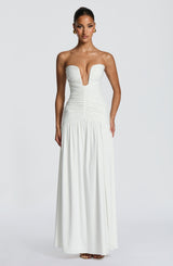 Fioreclo Junelle Maxi Dress in White